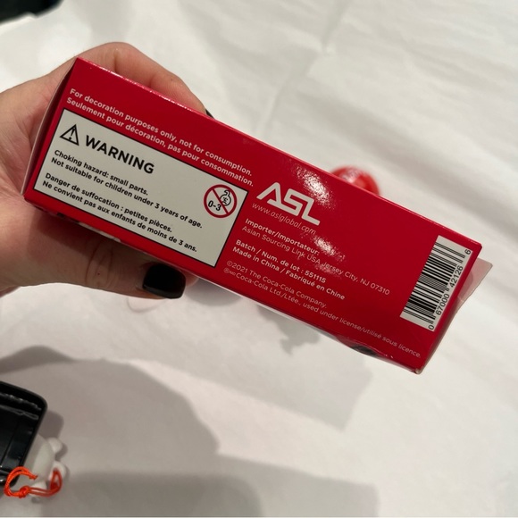 COCA-COLA Cineplex Santa Claus Ornaments Holding Popcorn + 3 Tin Holiday Baubles - Picture 10 of 13